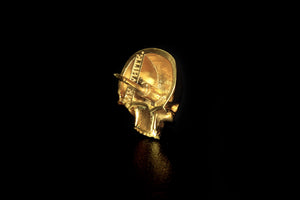 Mr White Skull Gold Lapel Pin