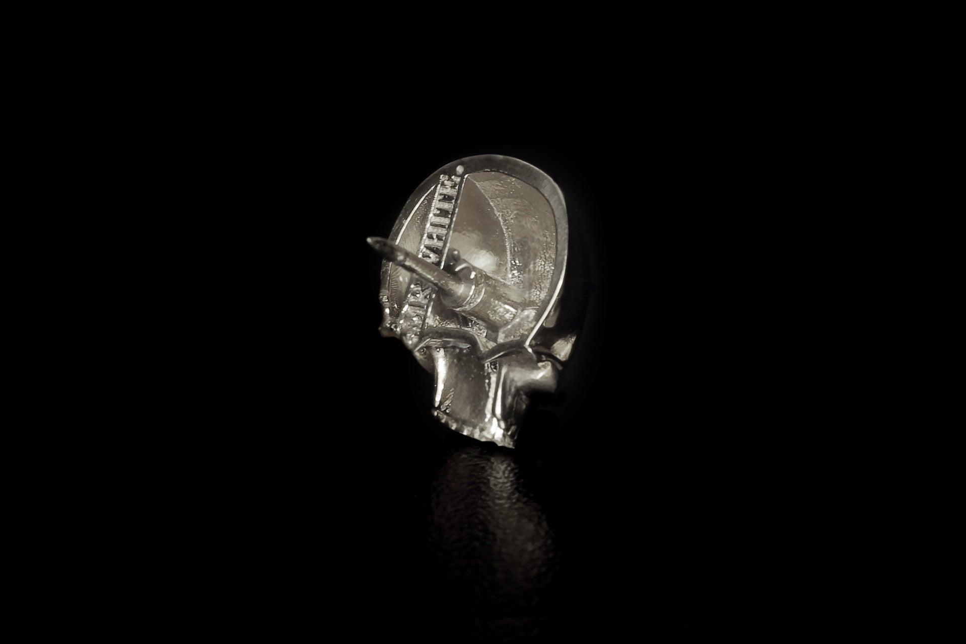 Mr White Skull lapel pin tie pin 925 silver