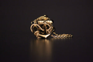The Mr White Anchor Lapel Pin with chain